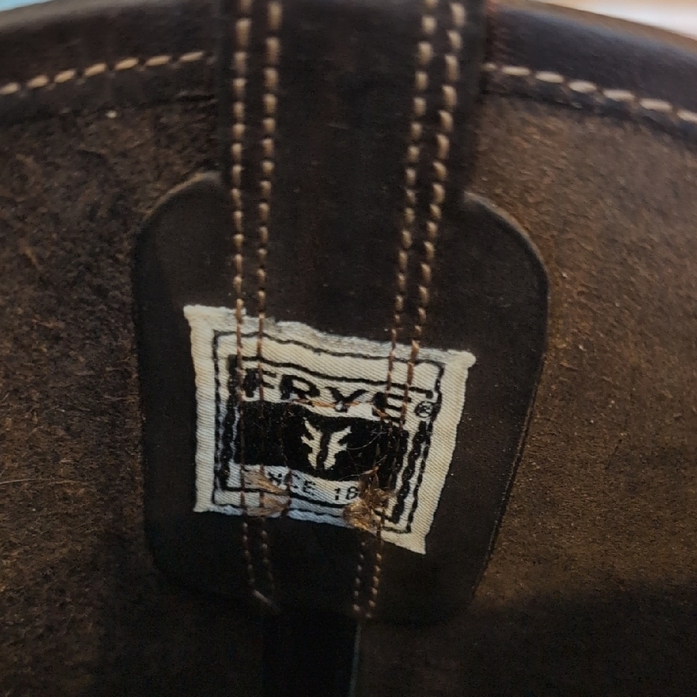 Frye Dark Brown Leather Harness Boots - Picture 2 of 12